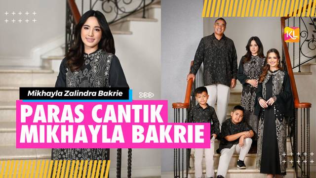 Wajah Mikhayla Bakrie Full Makeup Sukses Bikin Salfok di Family Photoshoot Terbaru Nia Ramadhani