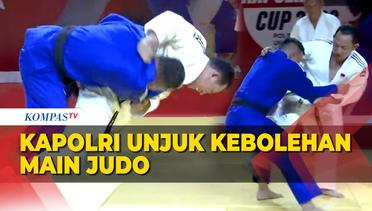 Momen Kapolri Ikut Main Judo, Banting Lawan 2 Kali