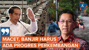 Jokowi Instruksikan Heru Budi Hartono Atasi Banjir dan Macet Jakarta