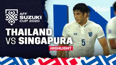 Highlight - Thailand vs Singapura | AFF Suzuki Cup 2020