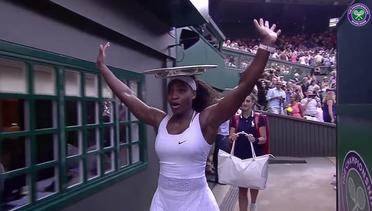 Tingkah Lucu Serena Williams di Final Wimbledon 2015
