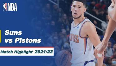 Match Highlight | Phoenix Suns vs Detroit Pistons | NBA Regular Season 2021/22