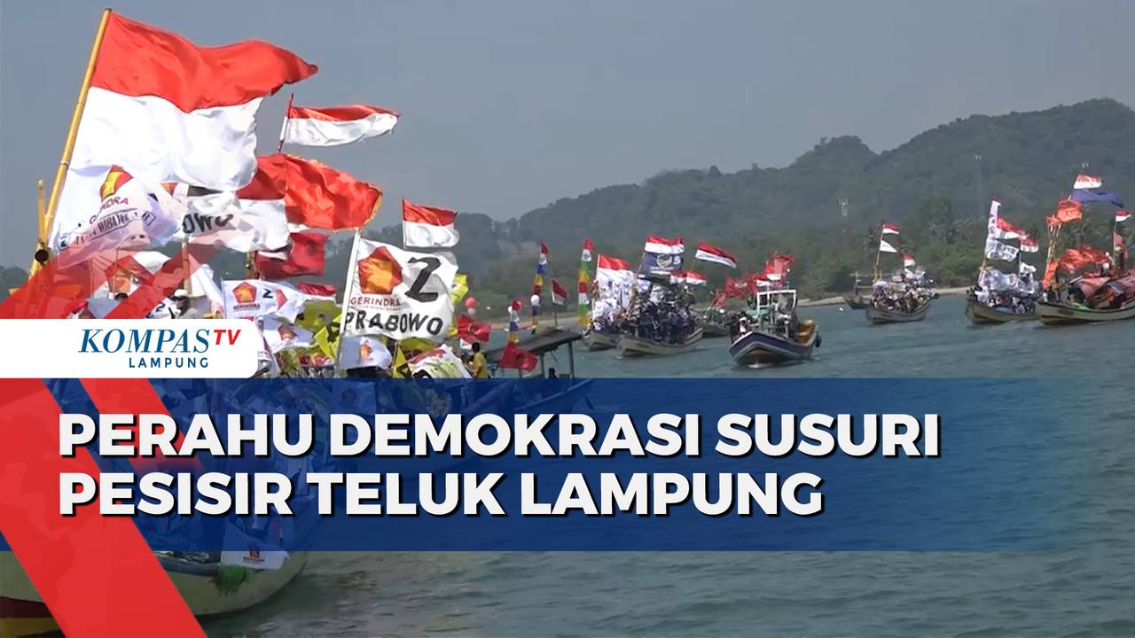 Kirab Pemilu 2024, Perahu Demokrasi Susur Pesisir Teluk Lampung - Kompas TV