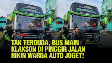 Suasana Ceria di Pinggir Jalan, Antusiasme Warga Terhadap Klakson Telolet Bus!