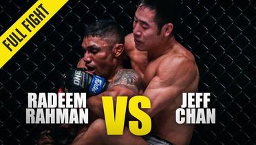 Radeem Rahman vs. Jeff Chan - ONE Full Fight - February 2020