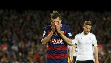 Barcelona vs Valencia 1-2: Gol Bunuh Diri Membawa Petaka