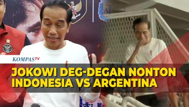 Jokowi Deg-degan Nonton Pertandingan Indonesia Vs Argentina: Takut Kebobolan Banyak