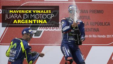 Momen Vinales Juara dan Marquez Terjatuh di MotoGP Argentina
