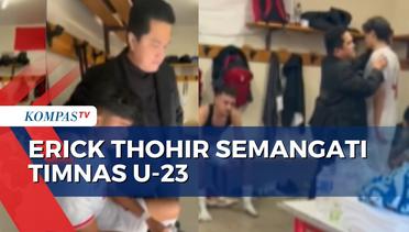 Momen Erick Thohir Semangati Timnas U-23 Usai Kalah dari Guinea