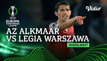 AZ Alkmaar vs Legia Warszawa - Highlights | UEFA Europa Conference League 2023/24