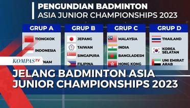Berikut Pembagian Grup Jelang Badminton Asia Junior Championships 2023 di Gor Amongrogo