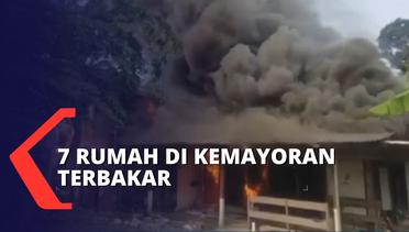 Diduga Akibat Korsleting Listrik, 7 Rumah di Kemayoran Hangus Terbakar!