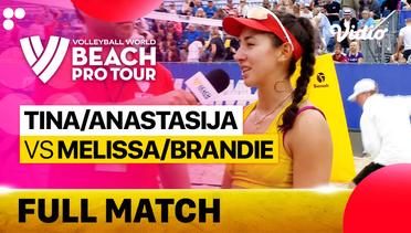 Full Match | Semifinals: Tina Anastasija (LAT) vs Melissa Brandie (CAN) | Beach Pro Tour - Challenge Jurmala, Latvia 2023