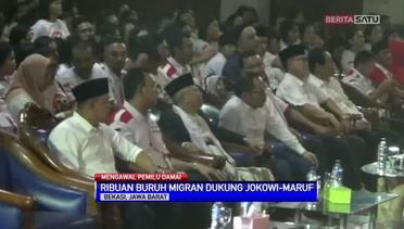 Ribuan Buruh Migran Dukung Jokowi-Ma’ruf