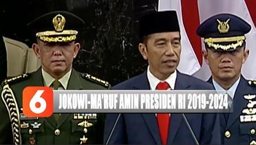 Selesai Dilantik, Jokowi-Ma'ruf Amin Resmi jadi Presiden dan Wapres Periode 2019-2024 - Liputan 6 Pagi