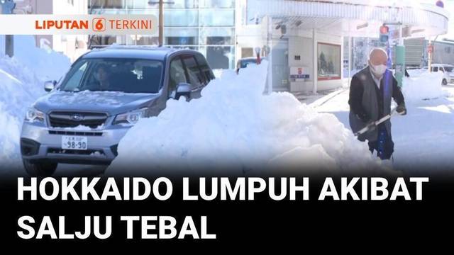 Salju Lebat Lumpuhkan Hokkaido, Transportasi dan Layanan Publik Terganggu | Liputan 6