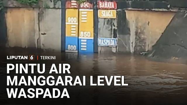 Pintu Air Manggarai Level Waspada, Imbas Luapan Kali Ciliwung dan Hujan Deras | Liputan 6