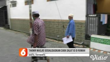 Takmir Masjid Sosialisasikan Cara Salat Id di Rumah. Bantul, Yogyakarta