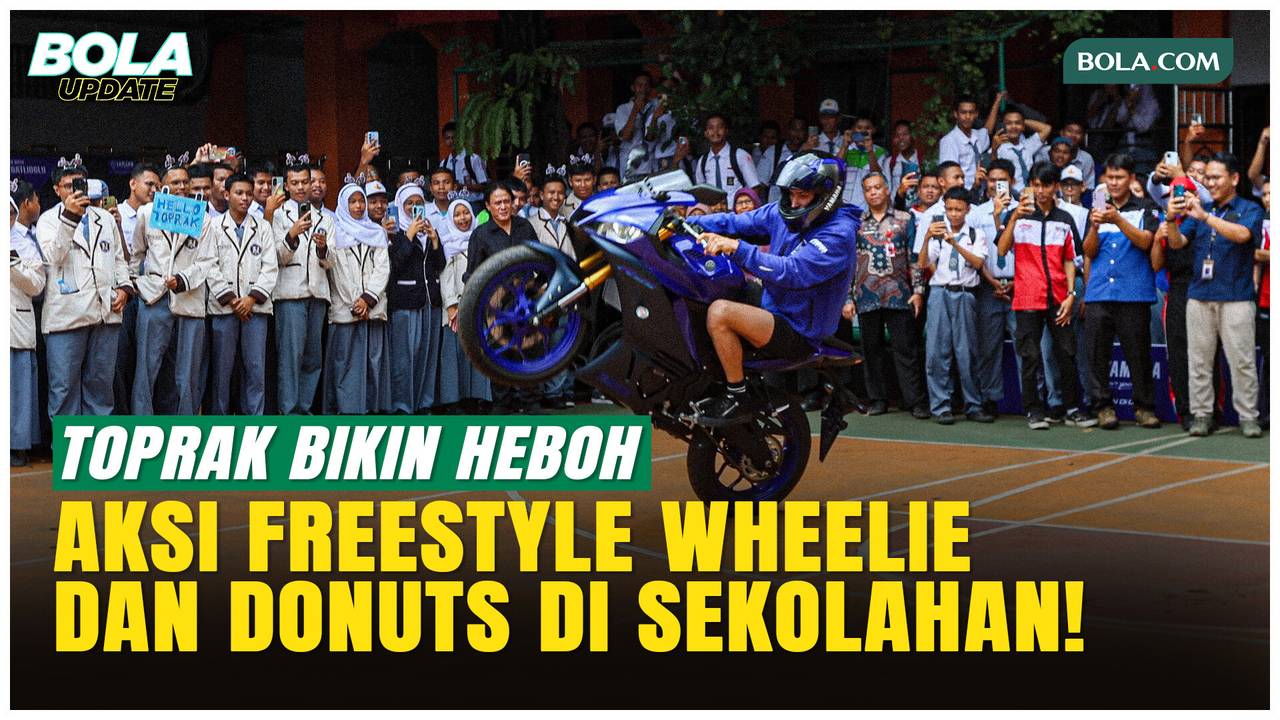 Aksi Freestyle Toprak Razgatlioglu Bikin Heboh SMKN 39 Jakarta