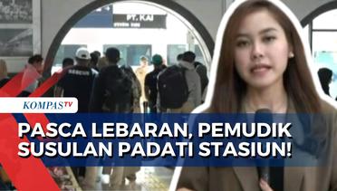 4 Meski Hari Lebaran Sudah Lewat, Pemudik Masih Padati Stasiun Pasar Senen Jakarta!
