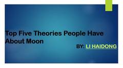 Theories People Have About the Moon by Li Haidong
