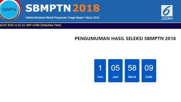 Catat, Hasil SBMPTN 2018 Diumumkan Besok!