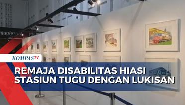 Disabilitas Asal Yogyakarta Gelar Pameran Lukisan di Stasiun Tugu