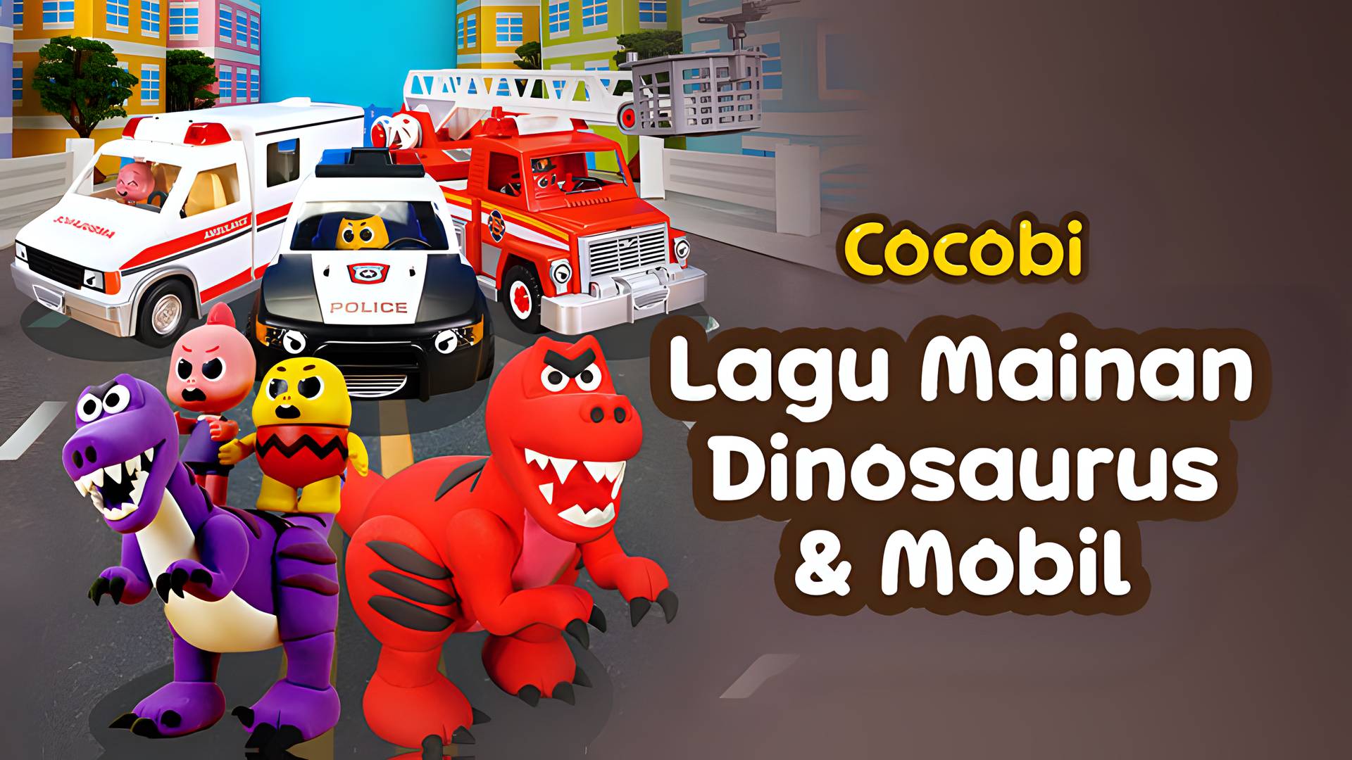Cocobi - Lagu Mainan Dinosaurus & Mobil Cocobi