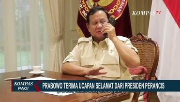 Momen Prabowo Terima Ucapan Selamat dari Presiden Prancis