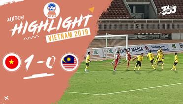 Full Highlight - Vietnam  1 vs 0 Malaysia | Piala AFF U-18 2019