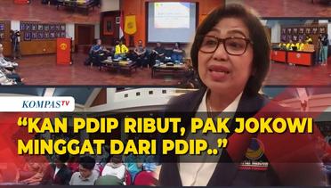 Sindiran Keras Irma Nasdem di Samping Hasto: Kan PDIP Ribut Karena Pak Jokowi Minggat