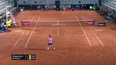 Match Highlight | Denis Shapovalov 2 vs 1 Grigor Dimitrov | ATP Internazionali BNL d’Italia 2020