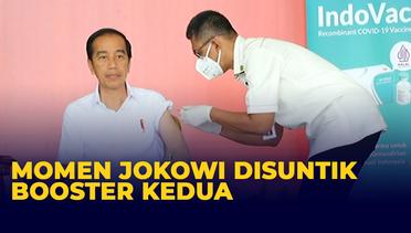 Momen Presiden Jokowi Divaksin Booster Kedua