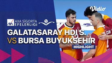 Highlights | Galatasaray HDI Sigorta vs Bursa Buyuksehir Belediye Spor | Men's Turkish League 2022/23