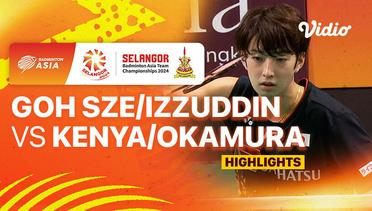 Semifinal Men's: Malaysia vs Japan - Goh Sze Fei/Nur Izzuddin vs Kenya Mitsuhashi/Hiroki Okamura - Highlights | Badminton Asia Team Championship 2024