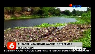 Aliran Sungai Bengawan Solo Tercemar