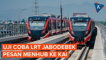 Uji Coba LRT Jabodebek, Menhub Titip Pesan ke KAI Lakukan Upaya Perbaikan