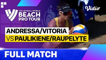 Full Match | Andressa/Vitoria (BRA) vs Paulikiene/Raupelyte (LTU) | Beach Pro Tour - Challenge Saquarema, Brazil 2023