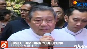 Raut Wajah Sedih SBY saat Jenazah Ani Yudhoyono Disemayamkan di KBRI Singapura - Liputan 6 Pagi