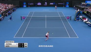 Match Highlight | Petra Kvitova 1 vs 2 Madison Keys | WTA Brisbane International 2020