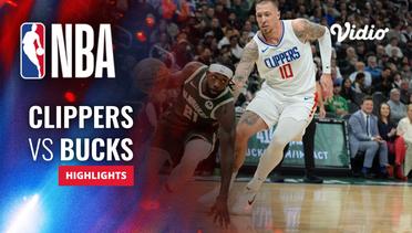 LA Clippers vs Milwaukee Bucks - Highlights | NBA Regular Season 2023/24