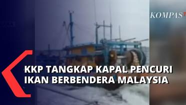 Inilah Aksi Penangkapan Kapal Pencuri Ikan Berbendera Malaysia, Kabur Lewati Zona Perairan Indonesia