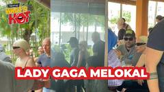 Viral Lady Gaga Asyik Makan di Tempat Makan Pinggir Jalan