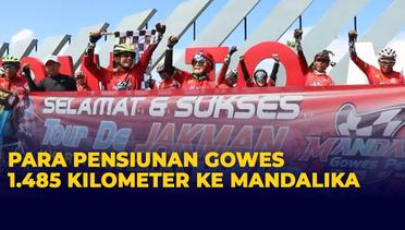 Mantap! Para Lansia Kece Berhasil Gowes 1.485 Kilometer ke Mandalika dari Jakarta