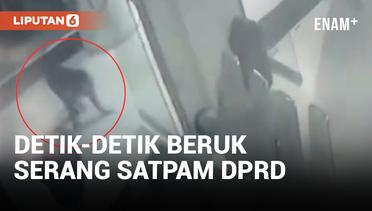 Sedang Tidur, Satpam Kantor DPRD Tanjungbalai Diserang Beruk Liar