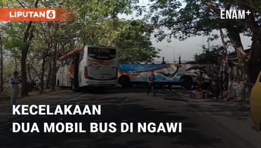 Kecelakaan Dua Mobil Bus Jurusan SBY-YK di Ngawi, Jawa Timur