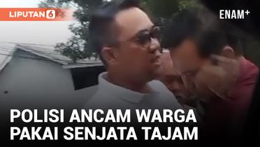 Parah! Oknum Polisi di Palembang Ancam Pengemudi Pakai Sajam