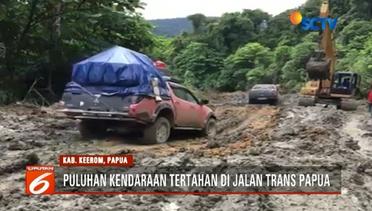 Hujan Deras, Jalur Trans Papua Jayapura-Wamena, Terputus - Liputan 6 Pagi