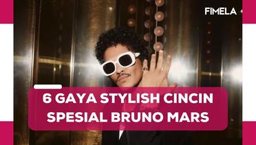 6 Gaya Stylish Cincin Spesial Bruno Mars Bertabur Kemewahan Berlian