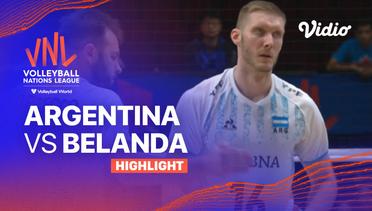 Match Highlights | Argentina vs Belanda | Men’s Volleyball Nations League 2023
